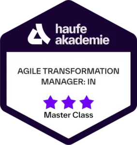 badge master class agile transformation manager